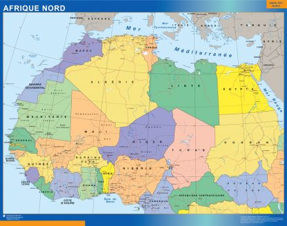 Mapa Africa Norte gigante. Mapas grandes para Chile y América