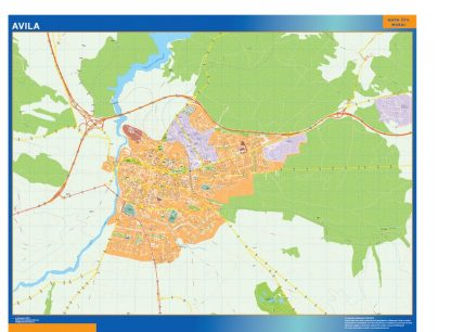 Mapa Avila callejero gigante. Mapas grandes para Chile y América