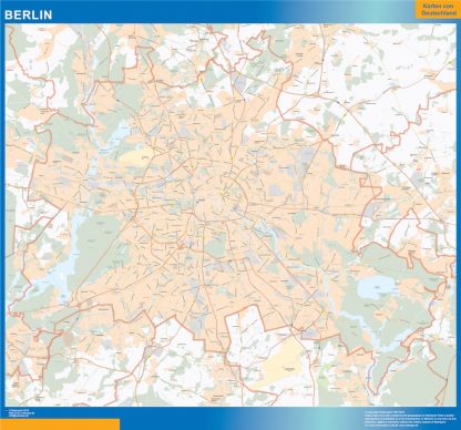 Mapa Berlin gigante. Mapas grandes para Chile y América