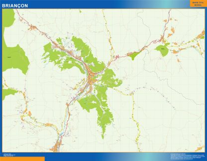 Mapa Briancon en Francia gigante. Mapas grandes para Chile y América