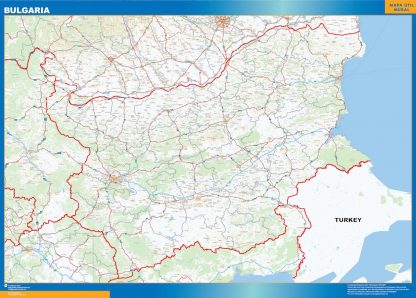 Mapa Bulgaria gigante. Mapas grandes para Chile y América