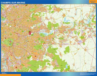 Mapa Champs Sur Marne en Francia gigante. Mapas grandes para Chile y América