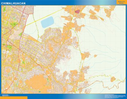 Mapa Chimalhuacan en Mexico gigante. Mapas grandes para Chile y América