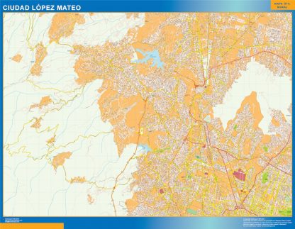 Mapa Ciudad Lopez Mateo en Mexico gigante. Mapas grandes para Chile y América