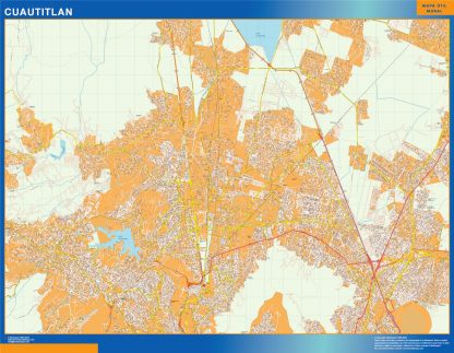 Mapa Cuautitlan en Mexico gigante. Mapas grandes para Chile y América