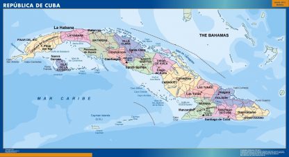 Mapa Cuba gigante. Mapas grandes para Chile y América