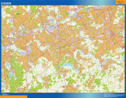 Mapa Essen en Alemania gigante. Mapas grandes para Chile y América
