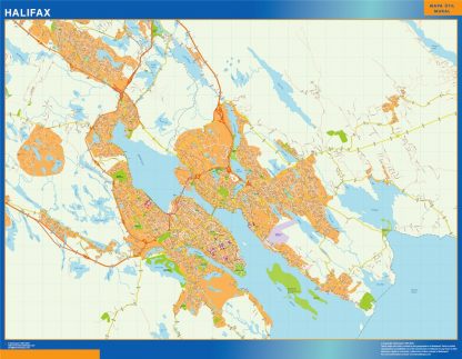 Mapa Halifax en Canada gigante. Mapas grandes para Chile y América