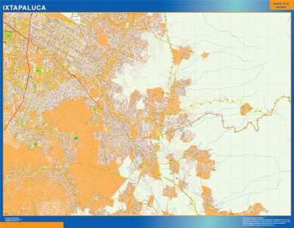 Mapa Ixtapaluca en Mexico gigante. Mapas grandes para Chile y América