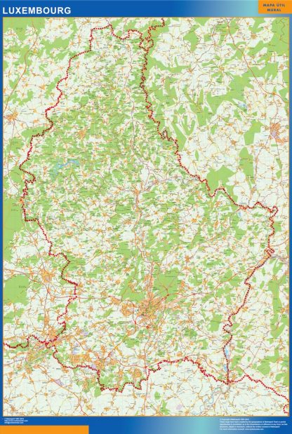 Mapa Luxemburgo gigante. Mapas grandes para Chile y América