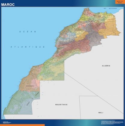 Mapa Marruecos gigante. Mapas grandes para Chile y América