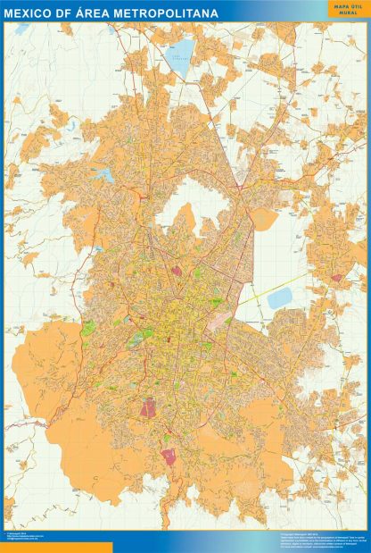 Mapa Mexico Area en Mexico gigante. Mapas grandes para Chile y América