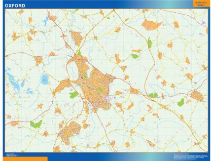 Mapa Oxford gigante. Mapas grandes para Chile y América