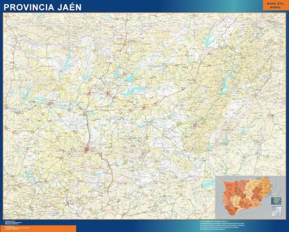 Mapa Provincia Jaen gigante. Mapas grandes para Chile y América