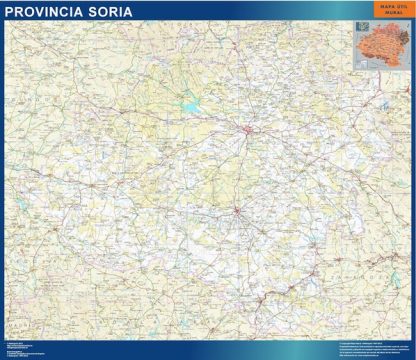 Mapa Provincia Soria gigante. Mapas grandes para Chile y América