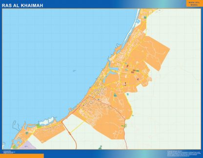 Mapa Ras Al Khaimah gigante. Mapas grandes para Chile y América