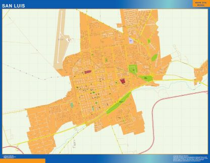 Mapa San Luis en Argentina gigante. Mapas grandes para Chile y América