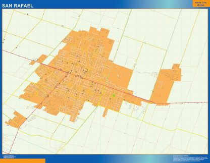 Mapa San Rafael en Argentina gigante. Mapas grandes para Chile y América