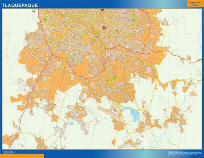 Mapa Tlaquepaque en Mexico gigante. Mapas grandes para Chile y América