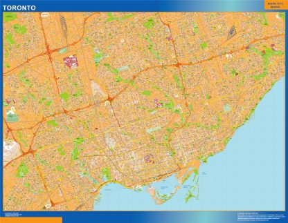 Mapa Toronto en Canada gigante. Mapas grandes para Chile y América