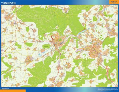 Mapa Tubingen en Alemania gigante. Mapas grandes para Chile y América