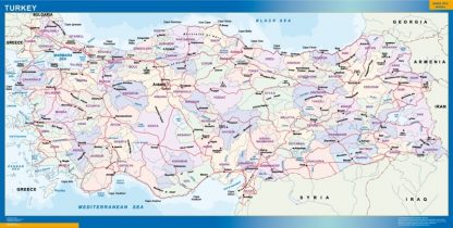 Mapa Turquia gigante. Mapas grandes para Chile y América