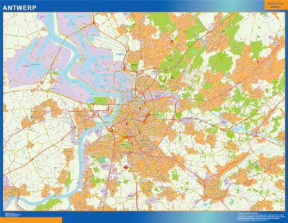 Mapa de Amberes en Bélgica gigante. Mapas grandes para Chile y América