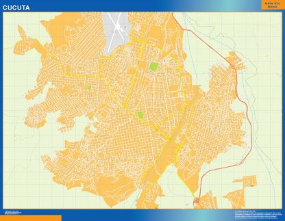 Mapa de Cucuta en Colombia gigante. Mapas grandes para Chile y América