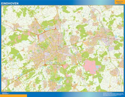 Mapa de Eindhoven gigante. Mapas grandes para Chile y América