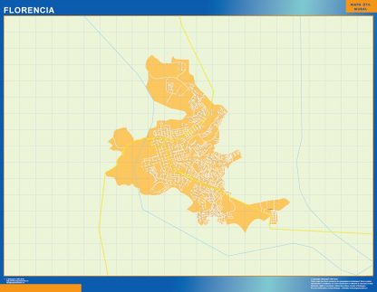 Mapa de Florencia en Colombia gigante. Mapas grandes para Chile y América