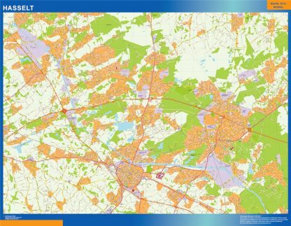 Mapa de Hasselt en Bélgica gigante. Mapas grandes para Chile y América