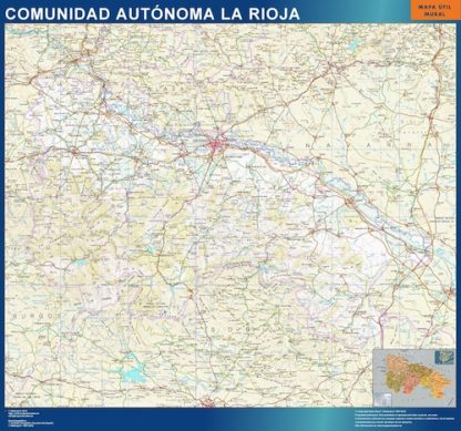 Mapa de La Rioja gigante. Mapas grandes para Chile y América