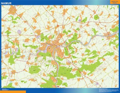 Mapa de Namur en Bélgica gigante. Mapas grandes para Chile y América