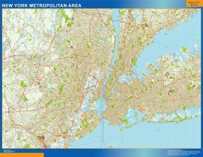 Mapa de Nueva York Metropolitano gigante. Mapas grandes para Chile y América