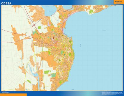 Mapa de Odesa en Ucrania gigante. Mapas grandes para Chile y América