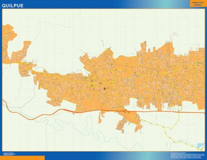 Mapa de Quilpue en Chile gigante. Mapas grandes para Chile y América