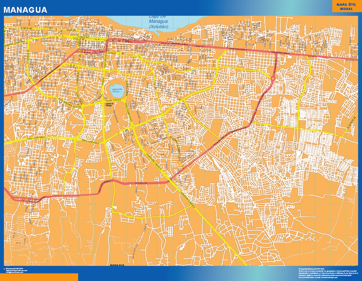 Mapa de Managua